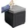 KETER Cube Sitzhocker 42 x 42 x 39 cm graphitgrau inkl. Kissen