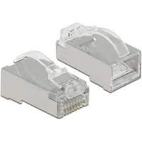 DeLock 86474 Drahtverbinder RJ-45 Crimp+Cut+Curve Stecker, Cat.6, STP 20) Stück