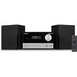 Medion E64088 Micro Audio System Kompaktanlage (DAB+, CD-Player. PLL UKW Radio, Bluetooth, USB Anschluss, Sleeptimer, MP3, LCD-Display mit 12/24 Std. Anzeige)