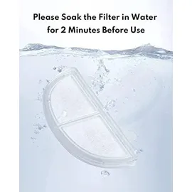 HomeRunPet Trinkbrunnen Filter, 3 STK. Ersatzfilter für Trinkbrunnen für Katzen und Hunde, Weiss
