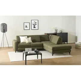 Sofa.de Ecksofa Cosima ¦ grün ¦ Maße (cm): B: 284 H: 90 T: 249