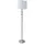 Relaxdays Stehlampe Kristall 155,0 cm Silber/Weiß