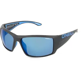 O'Neill ONS 9019 2.0 Unisex-Sonnenbrille Vollrand Quadratisch Kunststoff-Gestell, schwarz