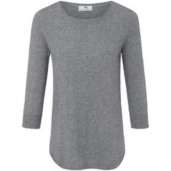 Rundhals-Pullover aus Seide und Kaschmir Peter Hahn Seide/Kaschmir grau, 42