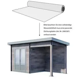 Wolff Finnhaus WPC Trend B+ inkl. Lounge 4,8 x 2,32 x 2,52 m grau