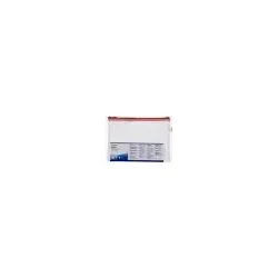 SIGMA Reißverschlußbeutel ZP02, DIN A5, rot/transparent, PVC, 1 Fach