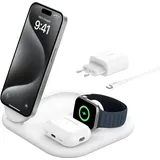 Belkin BoostCharge Qi2 15W magn.Ladestation weiß