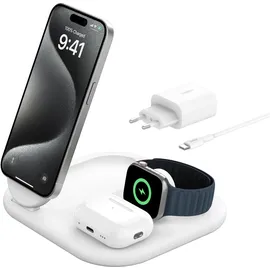 Belkin BoostCharge Qi2 15W magn.Ladestation weiß