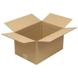 TransPak Faltkarton 1-wellig Höhenrillung Maße 350x250x200mm C4 Qualität 1.20 C braun braun