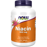 NOW Foods Niacin, 500mg 250 Tabletten