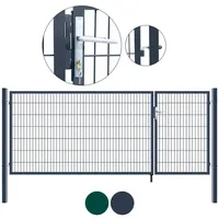 Home Deluxe Doppelflügel Gartentor Aditus 140 x 350 cm anthrazitgrau