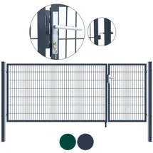 Home Deluxe Doppelflügel Gartentor Aditus 140 x 350 cm anthrazitgrau