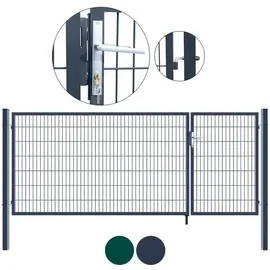 Home Deluxe Doppelflügel Gartentor Aditus 140 x 350 cm anthrazitgrau
