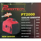 Powertech Stromerzeuger PT2000  Inverter Benzin Stromgenerator Notstromaggregat