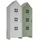58 aufm Kessel Mehrzweckschrank-Set Regalschrank Set Kania 115x37x171 Regal Kombination MDF Weiß /Bunt, (inkl. Versand, Lieferung bis Verwendungsstelle), Set bestehend aus 2 Schränken mit 1 Tür, 3 Einlegeböden, Kleiderstange bunt