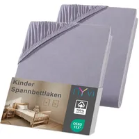 Nyvi Kinder Spannbettlaken Junior für Kinderbettmatratzen bis 12cm Höhe