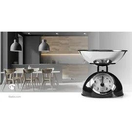 Nedis KASC110BK Küchenwaage - Analog – Metall – Schwarz