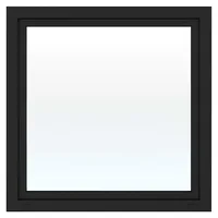 Solid Elements Kunststofffenster Basic  (120 x 120 cm, Verglasung: 2-fach, DIN Anschlag: Rechts, Außen: Anthrazit Sandstruktur, Innen: Weiß)