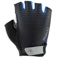 Roeckl Bernex Fahrrad Handschuhe kurz schwarz/blau 2023: Größe: 6.5