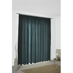Vorhang WIRTH "Sepino" Gr. 2, blau, B:132cm H:175cm, Jacquard, Baumwolle, Polyester, Gardinen