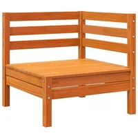 vidaXL Garten-Ecksofa Loungesofa wachsbraun Kiefer