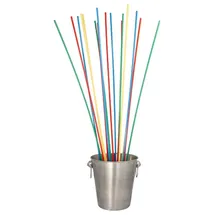 Papstar Trinkhalme Maxi Papier Ø 6 mm 80 cm 50 St. Farbig sortiert