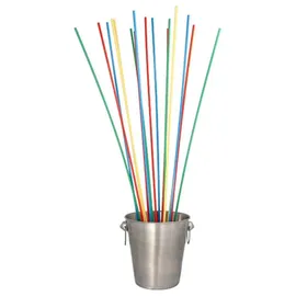 Papstar Trinkhalme Maxi Papier Ø 6 mm 80 cm 50 St. Farbig sortiert