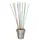 Papstar Trinkhalme Maxi Papier Ø 6 mm 80 cm 50 St. Farbig sortiert