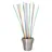 Papstar Trinkhalme Maxi Papier Ø 6 mm 80 cm 50 St. Farbig sortiert