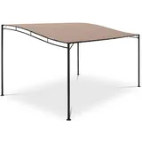 Uniprodo Anbaupavillon - 3 x 4 m - beige