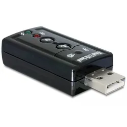 Delock Soundkarte - 24-Bit - 96 kHz - 7.1 - USB 2.0