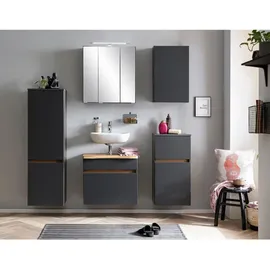 Held Waschbeckenunterschrank 2 Schubladen 61 x 55 x 40 cm Grau