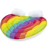 BESTWAY Badeinsel Rainbow Dreams 175 x 163 cm