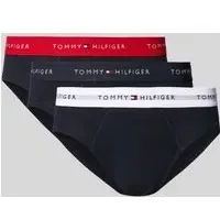 Slip mit elastischem Label-Bund, Marine, XXL