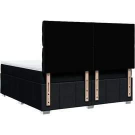 vidaXL Boxspringbett 180 x 200 cm Schwarz