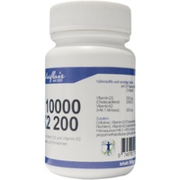 Vitamin D3 10000IU & Vitamin K2 200mcg MK-7 Menachinon-7 90 Kapseln