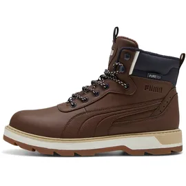 Puma Desierto V3 Puretex Mid-Top Winterschuhe wasserabweisend gefüttert 05 - chestnut brown/new navy 46 EU