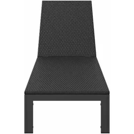 vidaXL Sonnenliege 42004129 200 x 70 x 30 cm Schwarz