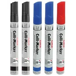Herlitz Permanentmarker 1,0 - 4,0 mm 5 St. Mehrfarbig