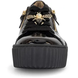 Gabor Damen Low-Top Sneaker Schwarz/Gold 44