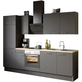 OPTIFIT Küchenzeile Ingvar 270 cm Anthrazit