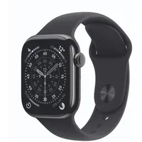 Apple Watch Series 11 GPS + Cellular 42mm Slate Titanium Sport Band black M/L