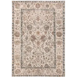benuta pop Teppich, Beige, 160x230 cm, - Vintage-Stil Teppich im Used-Look