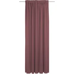 Vorhang WIRTH "Uni Collection", rot, B:142cm H:355cm, Baumwolle (Bio-Baumwolle), Gardinen, nach Maß