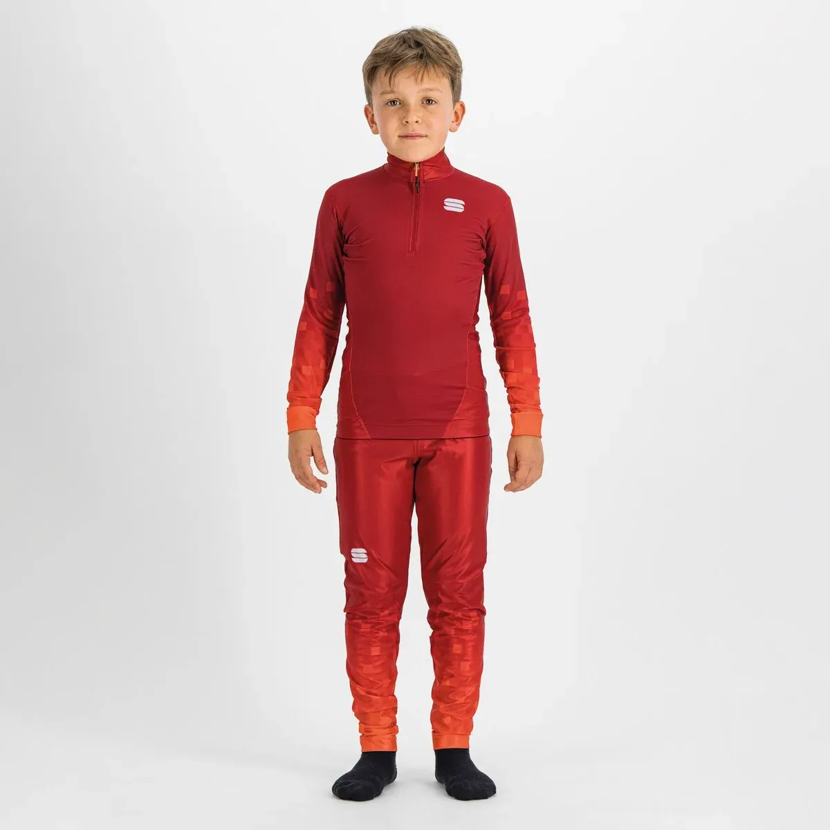 Sportful Squadra Kid's Jersey red rumba / pompelmo (622) 10Y