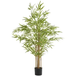 TECTAKE Künstlicher Bambusbaum Bambosa, realistische Textur - 150 cm