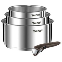 TEFAL INGENIO EMOTION INOX TOPFSET 4-TEILIG TÖPFE ABNEHMBAREN GRIFF KOCHTOPFSET