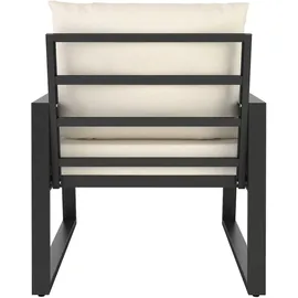 Tectake tectake® Gartenlounge-Set im Rope-Design, mit Aluminiumgestell, absolut wetterfest, höhenverstellbare Füße