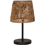 PARFORCE TRADITIONAL HUNTING Solarleuchte Rattan 48,0 cm inkl. Dämmerungssensor Braun/Schwarz