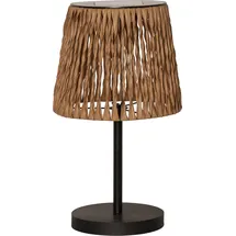 PARFORCE TRADITIONAL HUNTING Solarleuchte Rattan 48,0 cm inkl. Dämmerungssensor Braun/Schwarz